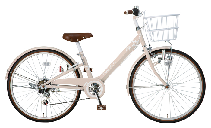 いたるところにカメのマーク×くすみカラーで大人気の変速付子供車【玉越工業】マハロジュニア